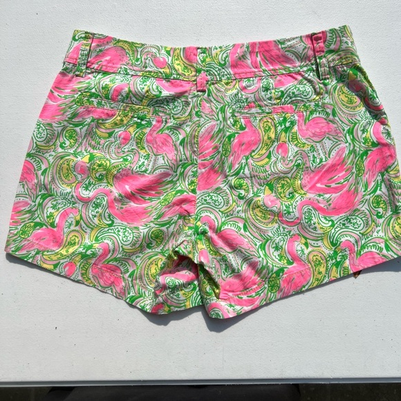 Lilly Pulitzer Flamingo Callahan shorts size 6 - Picture 2 of 6